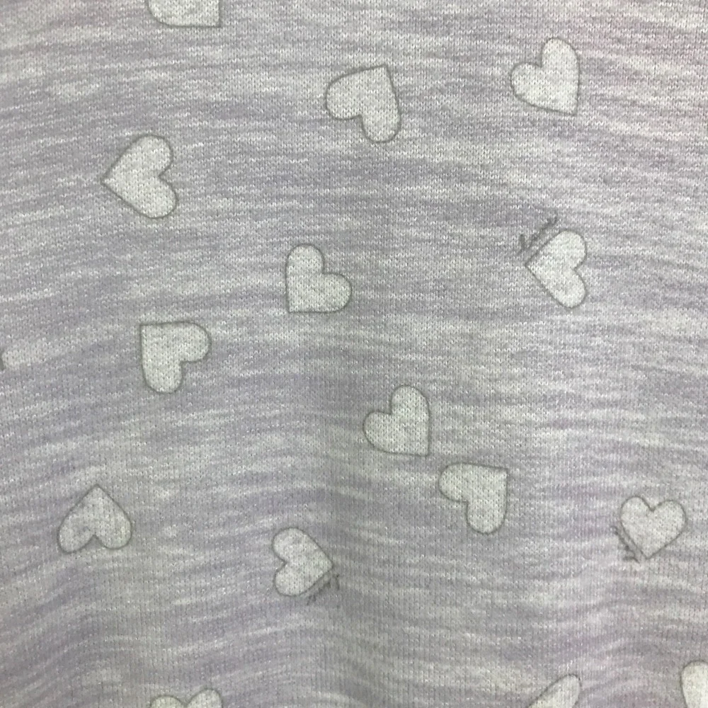 Splendid Womens M Pajama Set Gray‎ Heart Print Long Sleeve Jogger Lounge Sleep